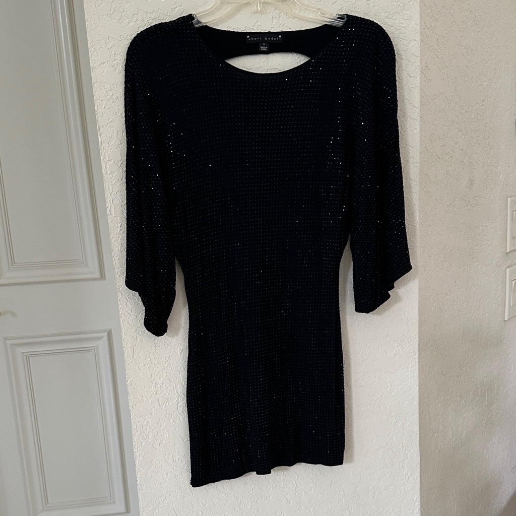 Sheri Bodell Elegant Black Long Sleeve Dress